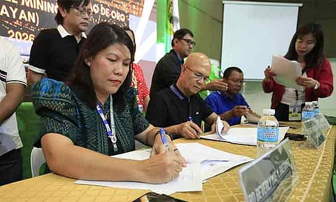 Davao de Oro ‎Governor Raul Mabanglo, together with the Chairperson of the Provincial Mining Regulatory Board (PMRB) and Regional Director of the Mines and Geosciences Bureau (MGB)-Davao Beverly Mae M. Brebante, and other members of the council, signed on Friday, January 16, 2026, the declaration of an 81-hectare area in Sitio Tagpura, Barangay Camanlangan in New Bataan, Davao de Oro as people’s mining area.