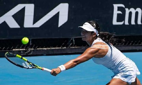 Alexandra Eala in action (Contributed photo)