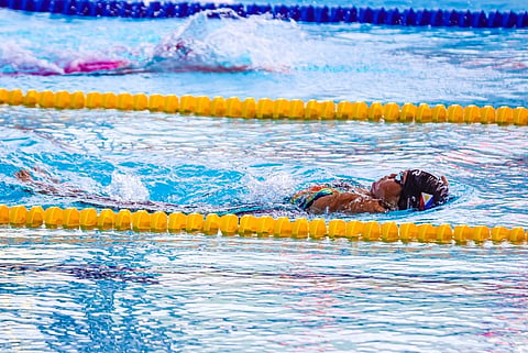 TRIPLE TREAT. Angel Otom of the Philippines swims her way to a third gold medal, smashing the 100-meter backstroke S4–S5 record after clocking one minute, 43.87 seconds at the 13th Asean Para Games in Thailand Friday, January 23, 2026.