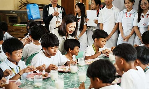 2,445 students benefit
 from feeding program