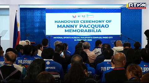 Pacquiao entrusts memorabilia to National Sports Museum
