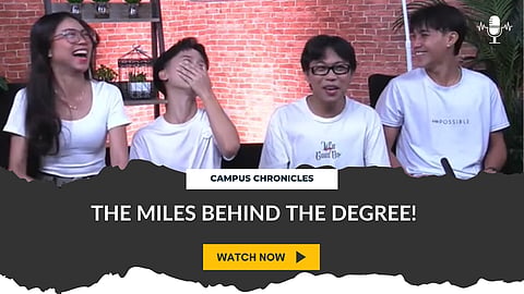 The miles behind the degree!