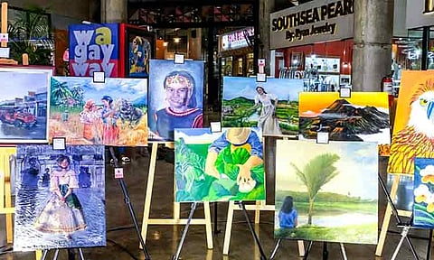 The artworks of students from 11 Special Program for the Arts schools in the city are now being showcased at the Poblacion Market Central, in celebration of the National Arts Month.