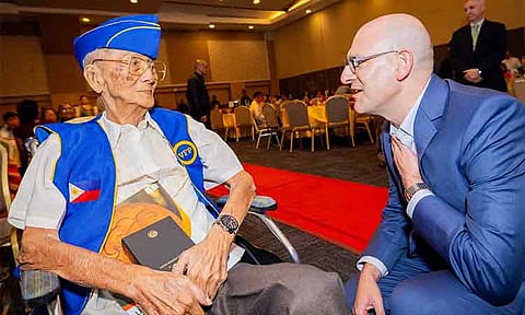 As the United States and the Philippines celebrate 80 years of diplomatic ties, U.S. Embassy Chargé d’Affaires Robert Ewing honored Filipino war veterans at a Congressional Gold Medal awarding ceremony, the first of its kind in Tagum City and second time in Mindanao.  