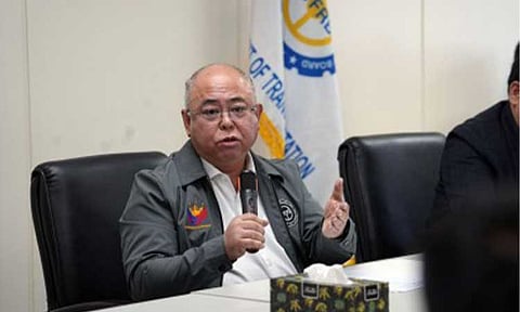 FARE HIKE. Land Transportation Franchising and Regulatory Board (LTFRB) Chair Vigor Mendoza II announces the fare hikes for all public utility vehicles (PUV) under their purview at the LTFRB headquarters in Quezon City on Tuesday (March 17, 2026). The fare increases are set to take effect once published by the UP Law Center and once PUVs have posted their fare matrix, likely by Thursday (March 19). (PNA photo by Valerie Escalera)