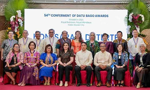 Vice President Sara Duterte attended the 54th Datu Bago Awards Conferment 2026 on Wednesday, March 18, 2026, as part of the Araw ng Dabaw celebration, where outstanding Dabawenyos were honored for their contributions. The Datu Bago Award is the city government’s highest recognition for individuals who have helped advance Davao’s growth and preserve its culture and traditions.
