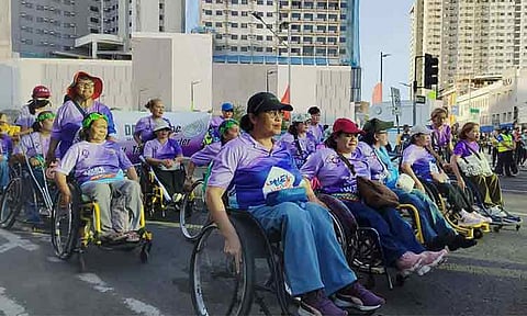 Differently-abled participants joined the Parada Dabawenyo on Saturday morning, March 28, 2026, marching alongside more than 400 contingents in Davao City.