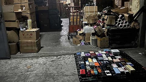 P700-M uncertified imported perfumes seized in Valenzuela raid