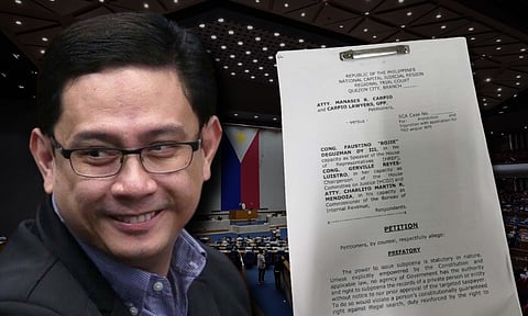 Mans Carpio seeks TRO vs subpoena issued by HOR Committee on Justice