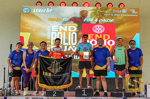 ROTARY1 - Angelo Navarro rules the men’s and women’s 21K category of the third and final leg of the End Polio Run series on Sunday, April 12, 2026, in Compostela, Davao de Oro.