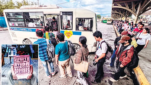 Piston mopahigayon na usab og transport strike