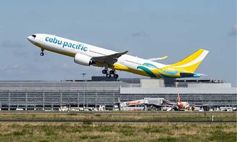 AVIATION FUEL POTENTIAL. In the Philippines, low-cost carrier Cebu Pacific (CEB) pioneered the use of sustainable aviation fuel (SAF) in 2022. An executive from professional services company GHD on Tuesday (April 21, 2026) said the Philippines has a huge potential in producing and exporting SAF due to the country's strong aviation demand and abundant agricultural residues. (PNA file photo)
