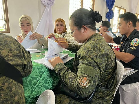 906th reservists join Sulu town disaster response training 