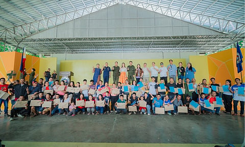 Davao del Sur Governor Yvonne Cagas leads the issuance of Safe Conduct Passes to 66 former rebels for their reintegration.