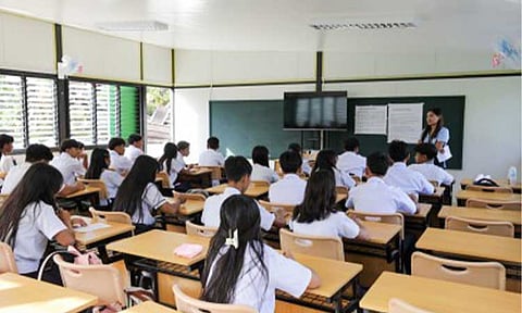 RESILIENT FACILITIES. Learners having classes in a Learning Continuity Space in this undated photo. The Department of Education on Thursday (April 23, 2026) said it has intensified support to expedite the nationwide rollout of the resilient facilities that allow classes to go on despite typhoons, infrastructure damage and other major disruptions. (Photo courtesy of DepEd)