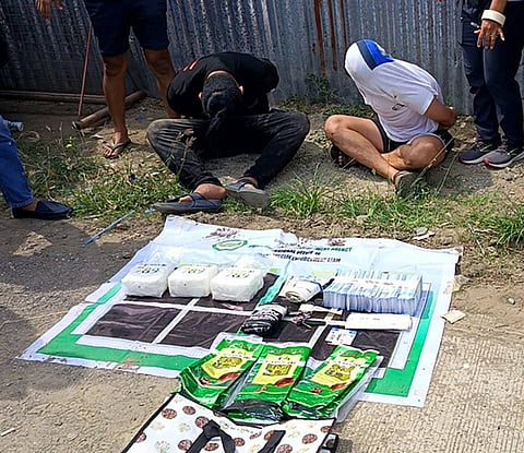 ZAMBOANGA. Lawmen arrest two individuals and seize some P20.4 million worth of illegal drugs in an anti-drug operation Friday, April 24, in Cabatangan village, Zamboanga City.