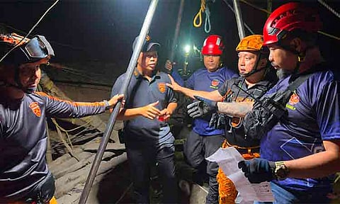 Authorities have halted retrieval operations for three missing men believed trapped inside a deep tunnel in Purok 5, Barangay Upper Licanan, Panabo City, citing the extreme danger posed by the more than 200-foot-deep excavation.