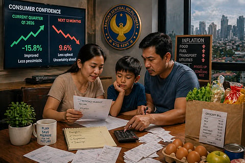 CAUTIOUS CONFIDENCE AT HOME. Filipino households showed improved confidence in the first quarter of 2026 as expectations for higher income and stable jobs lifted sentiment, but concerns over inflation, corruption, and future economic uncertainty tempered optimism for the months ahead, according to the Bangko Sentral ng Pilipinas.