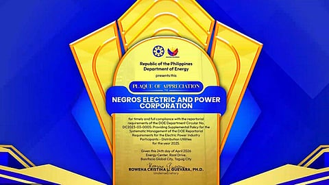 DOE recognizes More Power, Negros Power