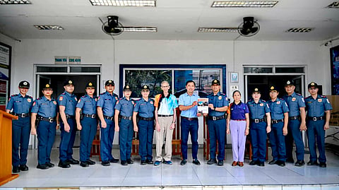 ILOILO. Police Colonel Wilbert Parilla leads the launch of the Icpo Connect (I-Connect) newsletter during a flag-raising ceremony on April 27, 2026, at Camp Achilles D. Plagata, Iloilo City, marking his 100th day as city director while promoting transparency and community engagement. 