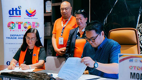 Bacolod inks MOA with DTI for Otop retail store