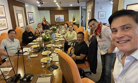 CAUCUS. Senators convene on Thursday (April 30, 2026) to discuss preparations in case the Articles of Impeachment against Vice President Sara Duterte are transmitted to the Senate. Senate President Vicente Sotto III said discussions included possible timelines, procedural steps, and logistical requirements. (Photo courtesy of Senate Majority Leader Juan Miguel Zubiri)