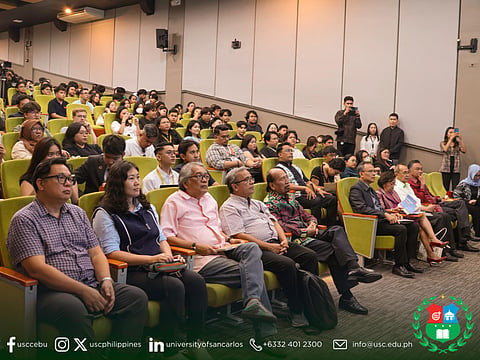 ASEAN PEOPLE-CENTERED. Delia Domingo-Albert tells students during a lecture at University of San Carlos on May 6, 2026, that Asean must become more people-centered and responsive to the needs of ordinary citizens. Photo courtesy of the University of San Carlos.