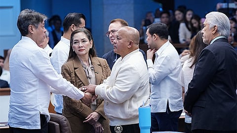 Senate minority bloc with Ronald dela Rosa