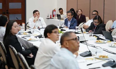 PROJECT ACCELERATION. Executive Secretary Ralph Recto in a meeting with key government agency officials in Malacañan Palace in Manila on Thursday (May 14, 2026). The meeting focused on President Ferdinand R. Marcos Jr.'s directive to ensure prudent utilization of government funds to fast-track the implementation of priority projects. (Photo from Office of the Executive Secretary)