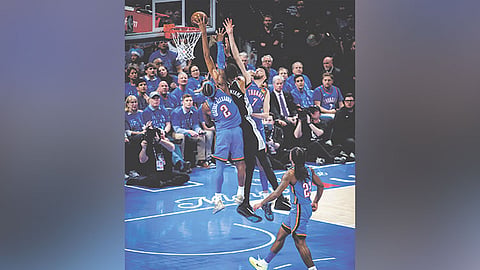 Thunder naunhan sa Spurs