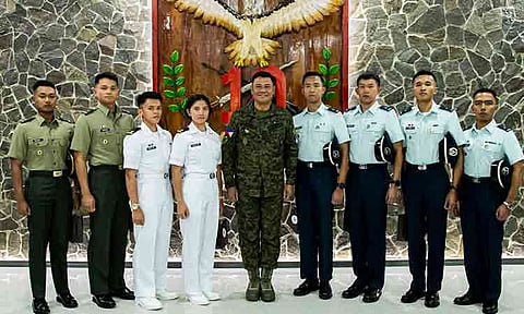 Major General Alvin Luzon, Commander of the 10th Infantry (Agila) Division, welcomed eight newly commissioned officers from the Philippine Military Academy (PMA) “Talang Dangal” Class 2026 during a courtesy call at Camp General Manuel T. Yan Sr. on June 2, 2026.