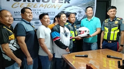 Motorcycle club donates crash helmets to HPG Zamboanga Peninsula