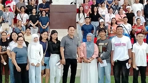 ZAMBOANGA. The Department of Social Welfare and Development (DSWD), facilitated by the office of Zamboanga City second district Congressman Jerry Perez (in gray shirt), releases some P4.1 million worth of educational assistance to indigent students on Saturday, June 6, 2026. (SunStar Zamboanga)