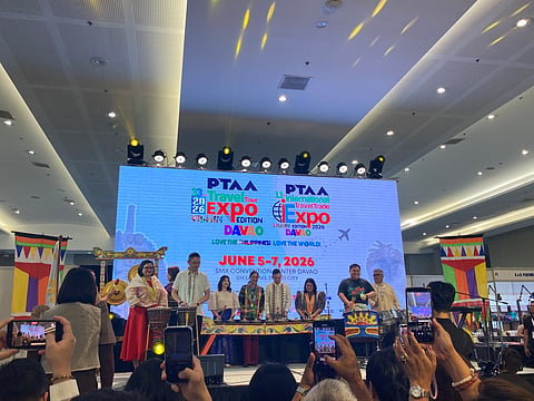 TRAVEL EXPO. Tourism stakeholders, exhibitors and guests lead the ceremonial opening of the 33rd Philippine Travel Agencies Association (PTAA) Travel Tour Expo VisMin Edition 2026 and the 11th International Travel Trade Expo at the SMX Convention Center in SM Lanang, Davao City, on June 5. The three-day event featured more than 80 booths and about 50 exhibitors offering travel deals, tourism packages and destination promotions from across the Philippines and abroad.