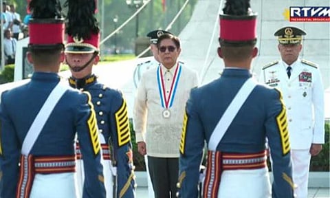 SAFEGUARD FREEDOM. President Ferdinand R. Marcos Jr. leads the nation in celebrating the 128th Anniversary of Philippine Independence and Nationhood on Friday (June 12, 2026). In his speech at the Independence Day parade in Quirino Grandstand, Manila, the President urged Filipinos to uphold unity and continue to safeguard the country's freedom. (Screenshot from RTVM livestream)