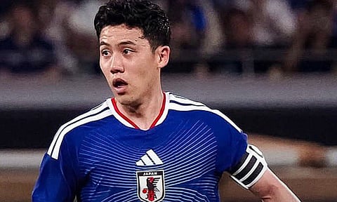 CAPTAIN SIGNS OUT. Wataru Endo cites his injury as one of the reasons for his surprise retirement from Japan’s stint in the 2026 Fifa World Cup. / JAPAN FOOTBALL FACEBOOK PAGE