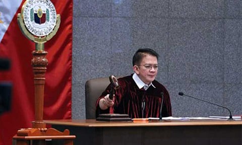 PRESIDING JUDGE. Then Senate President Francis Escudero presides as the Senate formally convenes as an impeachment court on June 10, 2025. President Ferdinand R. Marcos Jr. on Friday (June 19, 2026) expressed support for Escudero’s role as presiding officer of the Senate impeachment court for the trial of Vice President Sara Duterte on July 6. (PNA photo by Avito C. Dalan)