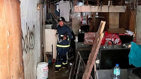 Suspected drug user attempts to burn house