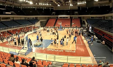 YES TO SPORTS, NO TO DRUGS. Sangguniang Kabataan and youth organizations from parts of Metro Manila take part in the “Kilos Kabataan: Sports Against Drugs Camp 2026” organized by the National Youth Commission (NYC) at the PhilSports Multi-Purpose Arena in Pasig City on Friday (June 26, 2026) as part of the observance of the International Day Against Drug Abuse and Illicit Trafficking. NYC chairperson Jeff Ortega said the initiative uses sports to steer young Filipinos away from drugs while creating opportunities for them to become coaches, organizers and scholars. (PNA photo by Wilnard Bacelonia)