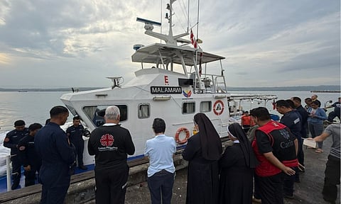 The Archdioceses of Davao, Digos, Tagum, and Mati (Daditama) sent the second wave of relief goods to Balut Island, which was heavily affected by the magnitude 7.8 earthquake.