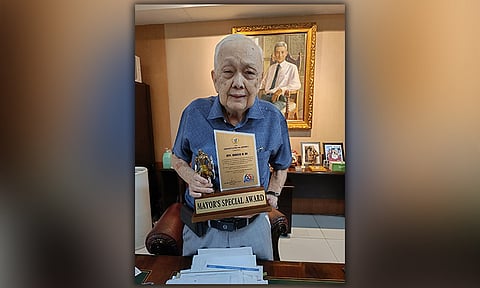 UC PRESIDENT. Atty. Augusto Go of the University of Cebu.