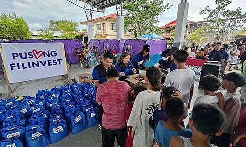 UNITED FOR MINDANAO. Filinvest Land volunteer teams join forces with local communities in General Santos City to distribute essential relief goods, demonstrating unity and shared strength in the recovery effort.
