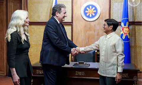 NEW AMBASSADOR. Ambassador Lee Lipton, together with his wife, Erika, meets President Ferdinand R. Marcos Jr. for a courtesy call at Malacañang on June 30, 2026. The envoy presented his credentials to the President later that day. (Photo courtesy of PCO)