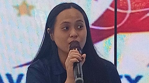 SCHOLARSHIP FOR ATHLETES. Justine Marie Adovo of the Davao City Sports Development Division discusses the city's upcoming Athletic Scholarship Program during the weekly Davao Sportswriters Association Forum at SM City Davao Annex on Thursday, July 2, 2026. The program is expected to launch in the second semester and will provide educational assistance to qualified student-athletes.