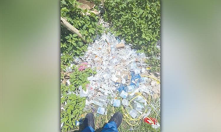 Medical waste dumped in Cordova