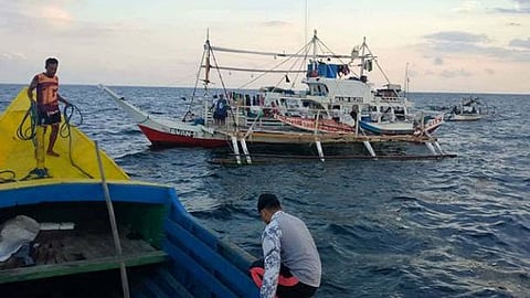 Fishing boat with 9 crewmen in distress rescued off Sulu
