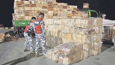 3 arrested as authorities seize 
P15M contraband in Dumaguete 