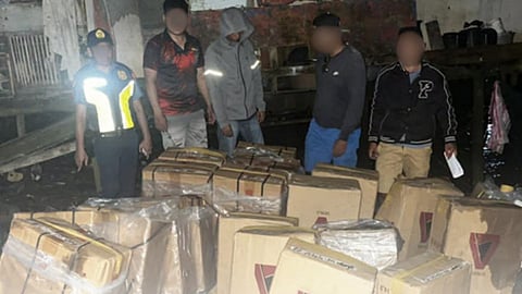 ZAMBOANGA. Lawmen seize over P1.1 million worth of smuggled cigarettes and arrest an individual in a law enforcement operation Sunday, August 9, 2026, in Sitio Tuburan, Poblacion village, Malangas, Zamboanga Sibugay. (SunStar Zamboanga)