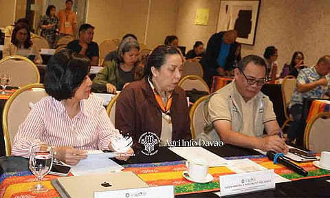 Bureau of Agriculture and Fisheries Standards (BAFS) Director Dr. Karen Kristine A. Roscom (center) listens to updates alongside planning officers during a Department of Agriculture workshop assessing regional strategies and initiatives.