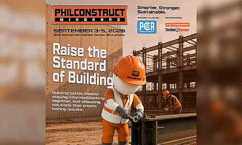 From September 3 to 5, 2026, at the SMX Convention Davao at SM Lanang Premier, Philconstruct Mindanao 2026 will bring the industry together for its 15th edition, guided by the theme "Smarter." Stronger. Sustainable.”